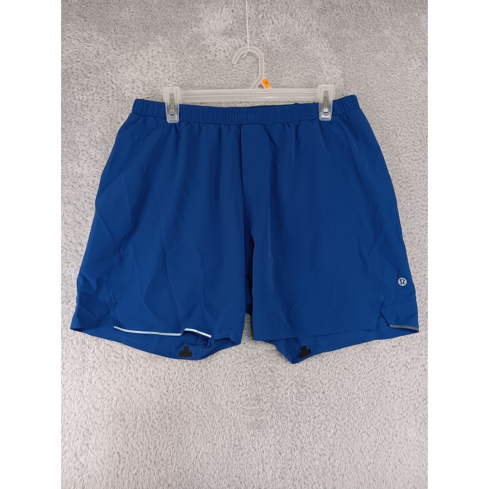 Lululemon Shorts Men L Blue Surge Lined Running Athletic Activewear